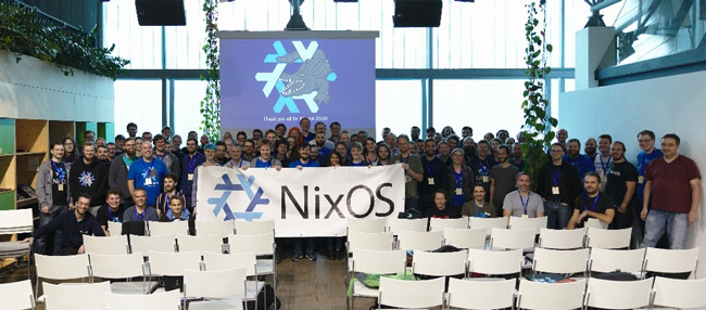 Photo of a NixOS conference